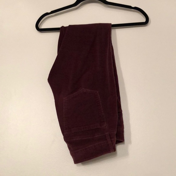 Burgundy LOFT Corduroy Pants - Picture 1 of 5
